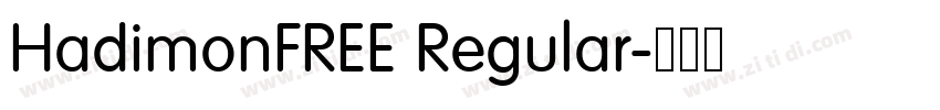 HadimonFREE Regular字体转换 HadimonFREE Regular字体转换